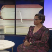 Dr. Sarena Shivers sitting down for an interview